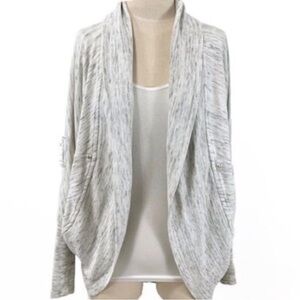 ARITZIA Wilfred Diderot Sweater Open Cocoon Cardigan Sweater Cream Grey XS